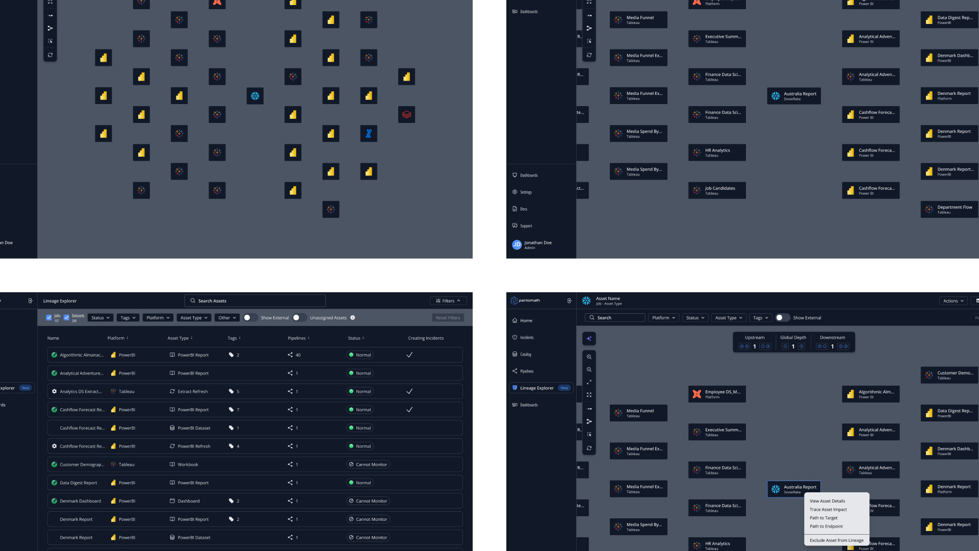 Lineage Paper Wireframes